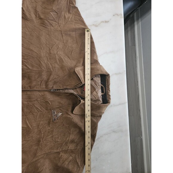 Vintage Cutter Buck Jacket Mens 2XB Brown Khaki Zip Up, Size 2XB - Picture 5 of 11